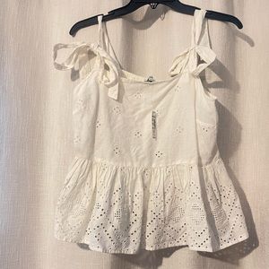 Madewell eyelet tank